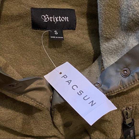 NWT~BRIXTON Olive All Terrain Higgins Pullover Sweater Size Small - Picture 13 of 13